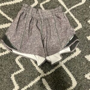 LULULEMON hotty hot heather grey shorts 4” inseam size 4